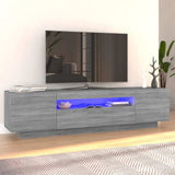 Vidaxl tv-meubel met led-verlichting 160x35x40 cm grijs sonoma eiken