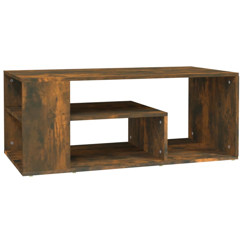 Vidaxl salontafel 100x50x40 cm bewerkt hout gerookt eikenkleurig