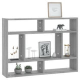 Vidaxl wandschap 75x16x55 cm bewerkt hout grijs sonoma eikenkleurig