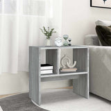Vidaxl bijzettafel 50x30x50 cm bewerkt hout grijs sonoma eikenkleurig