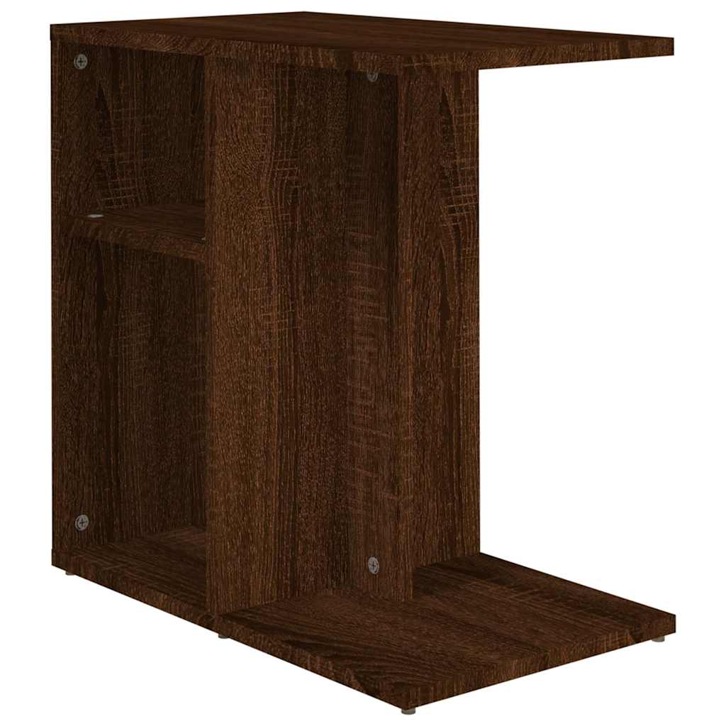 Vidaxl bijzettafel 50x30x50 cm bewerkt hout bruin eikenkleur