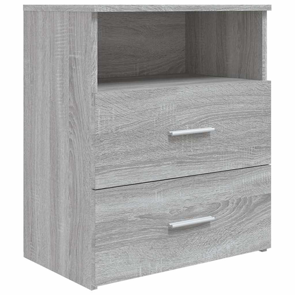 Vidaxl nachtkastje 50x32x60 cm grijs sonoma eikenkleurig