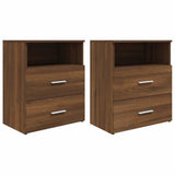 Vidaxl nachtkastjes 2 st 50x32x60 cm bruin eikenkleur