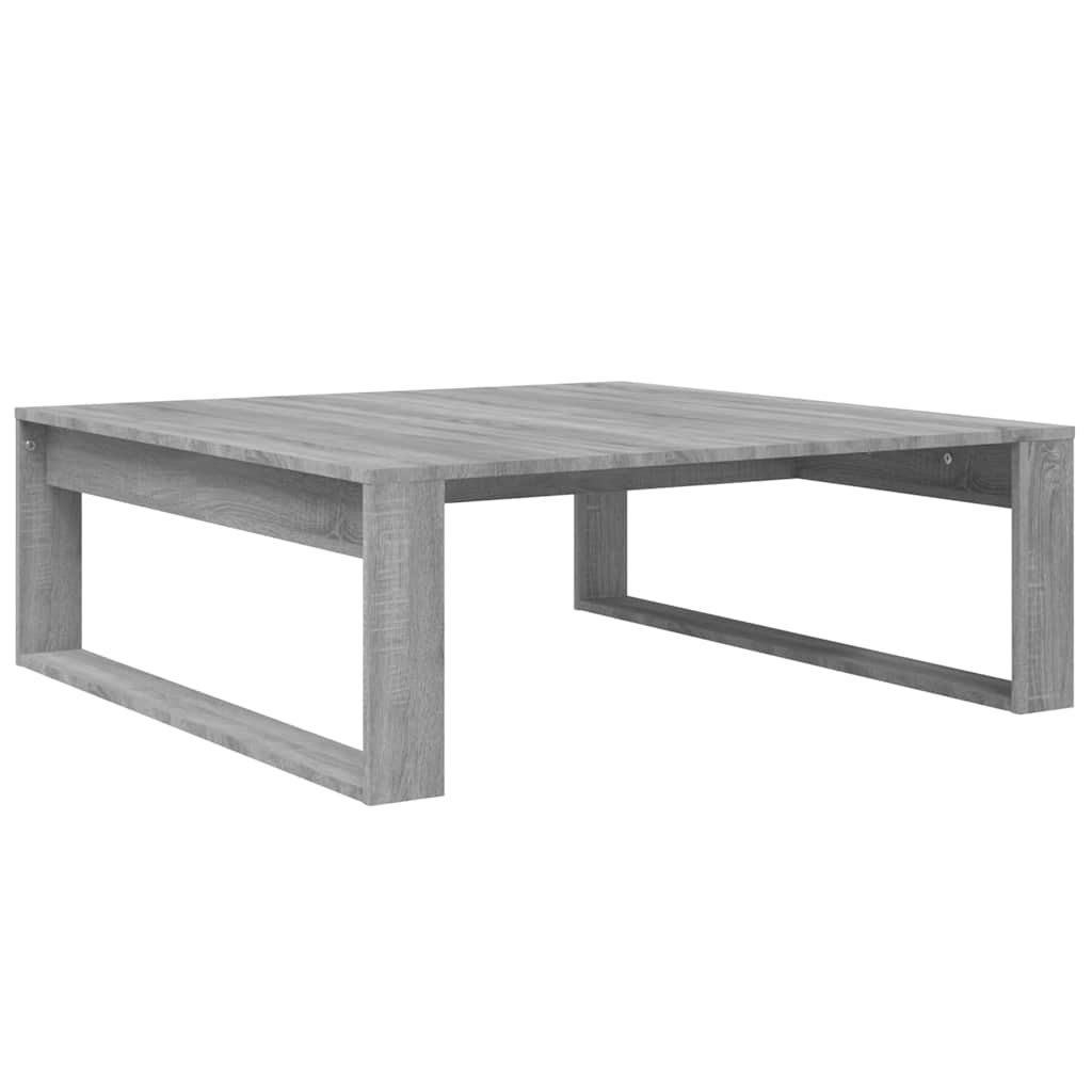 Vidaxl salontafel 100x100x35 cm bewerkt hout grijs sonoma eikenkleurig