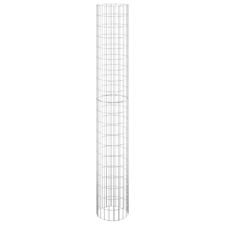 Vidaxl Gabion Pole Round Ø30x200 cm verzinkter Stahl