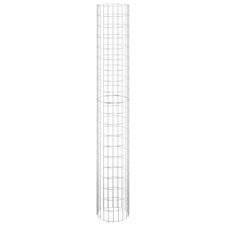 Vidaxl Gabion Pole Round Ø30x200 cm verzinkter Stahl