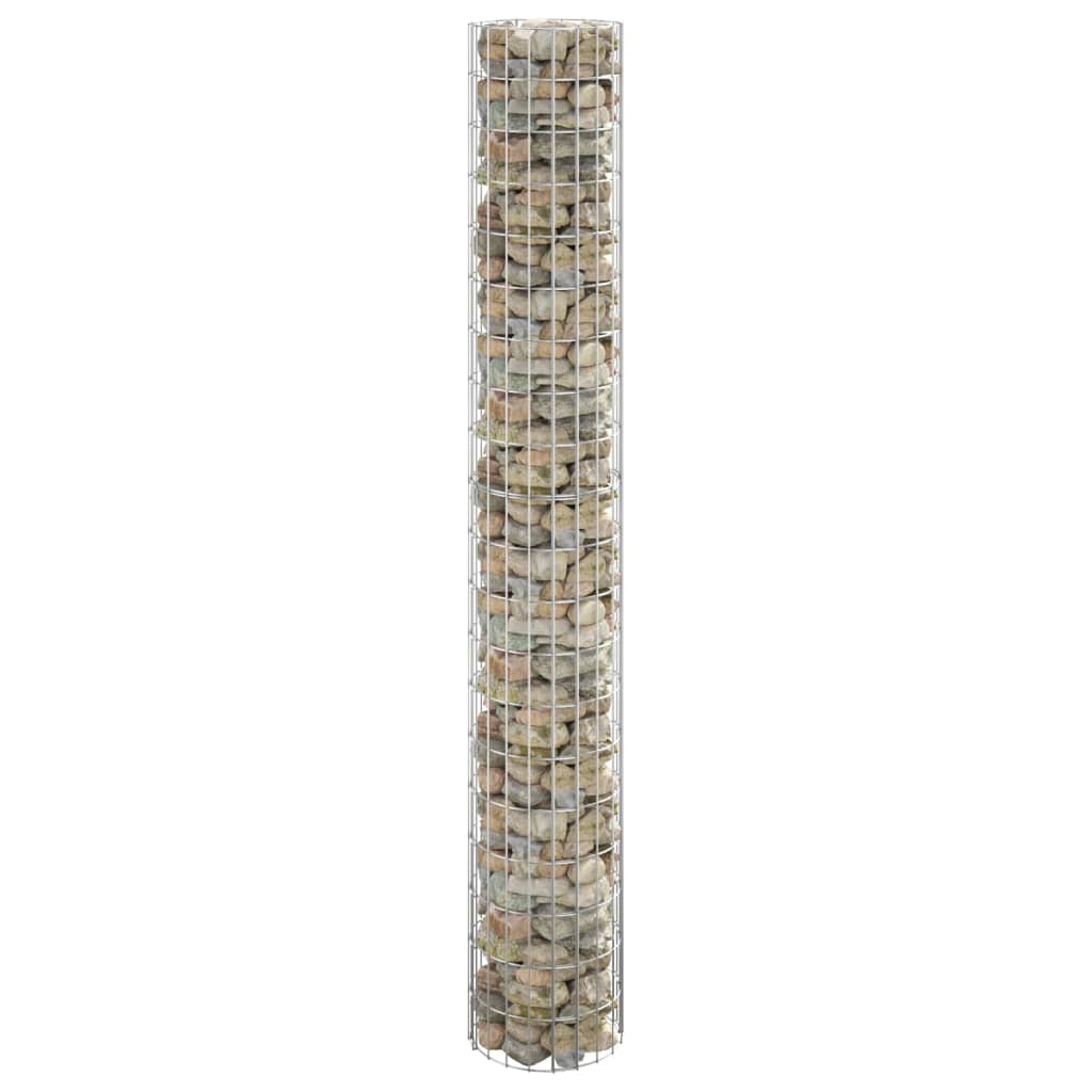 Vidaxl Gabion Pol Round Ø30x200 cm pocinkano jeklo