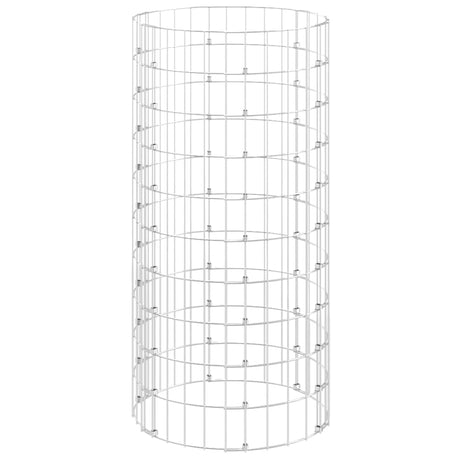 Vidaxl Gabionenpfosten rund ø50x100 cm aus verzinktem Stahl