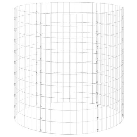 Vidaxx Gabionenpfosten rund ø100x100 cm verzinkter Stahl