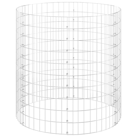 Vidaxx Gabionenpfosten rund ø100x100 cm verzinkter Stahl