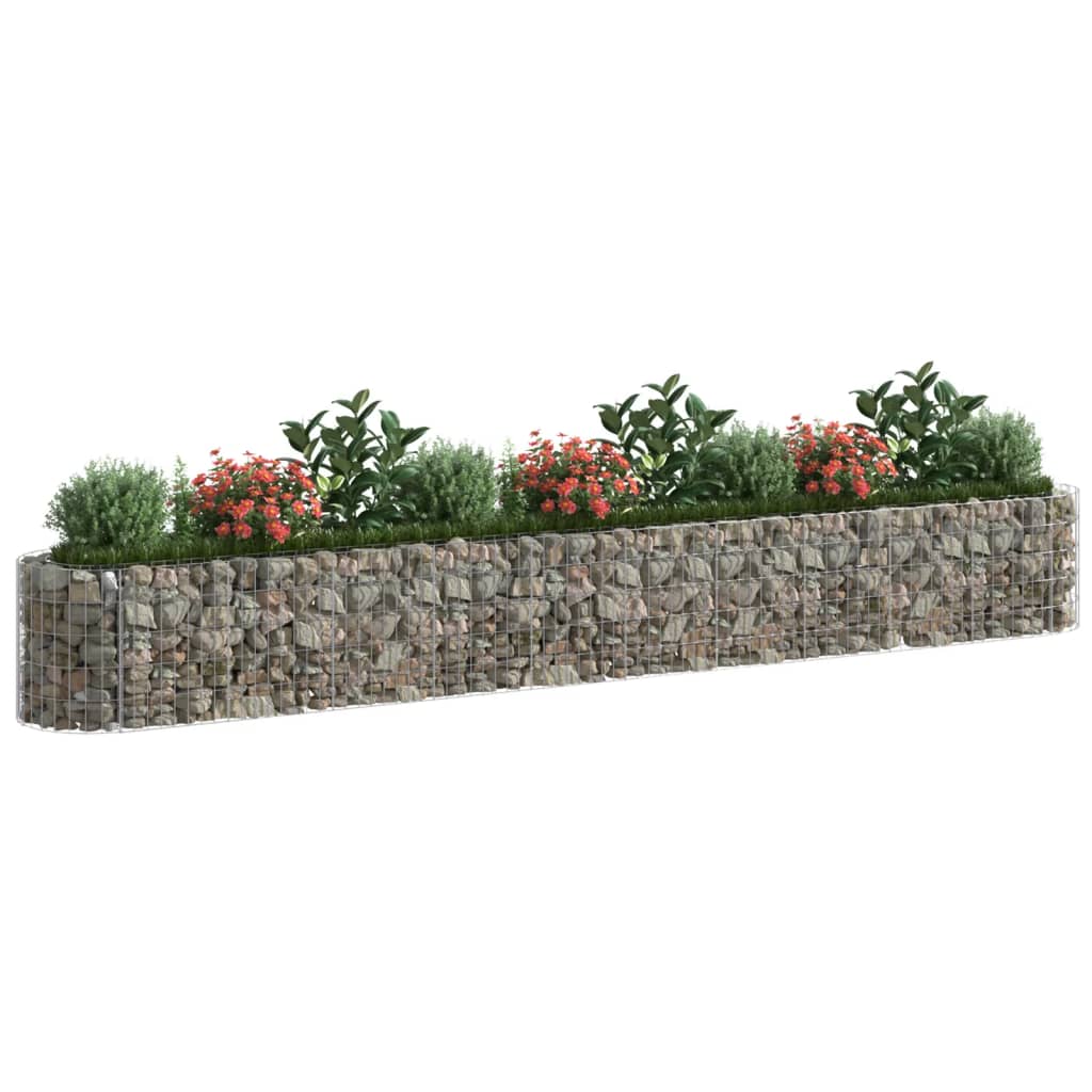 Vidaxl Gabion fioriera da 400x50x50 cm in ferro zincato