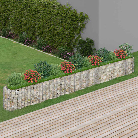 Vidaxl Gabion Pflanzer 470 x 50 x 50 cm verzinkt