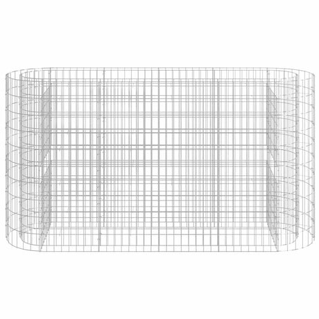 Vidaxl Gabion -Pflanzer hob 190x50x100 cm verzinktes Bügeleisen
