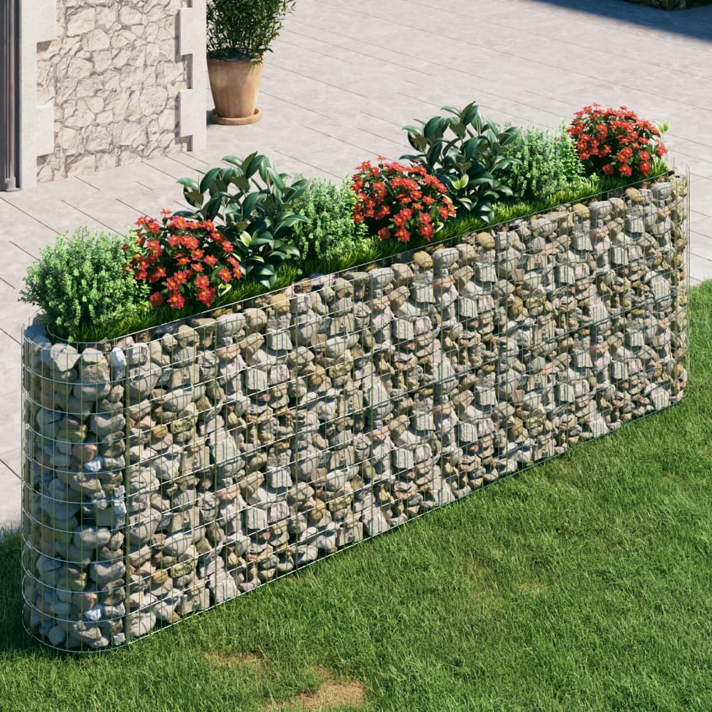 Sadzarka Vidaxl Gabion podniesiona 330x50x100 cm ocynkowane żelazo