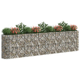 Vidaxl Gabion Planze erhéicht 400x50x100 cm galvaniséiert Eisen