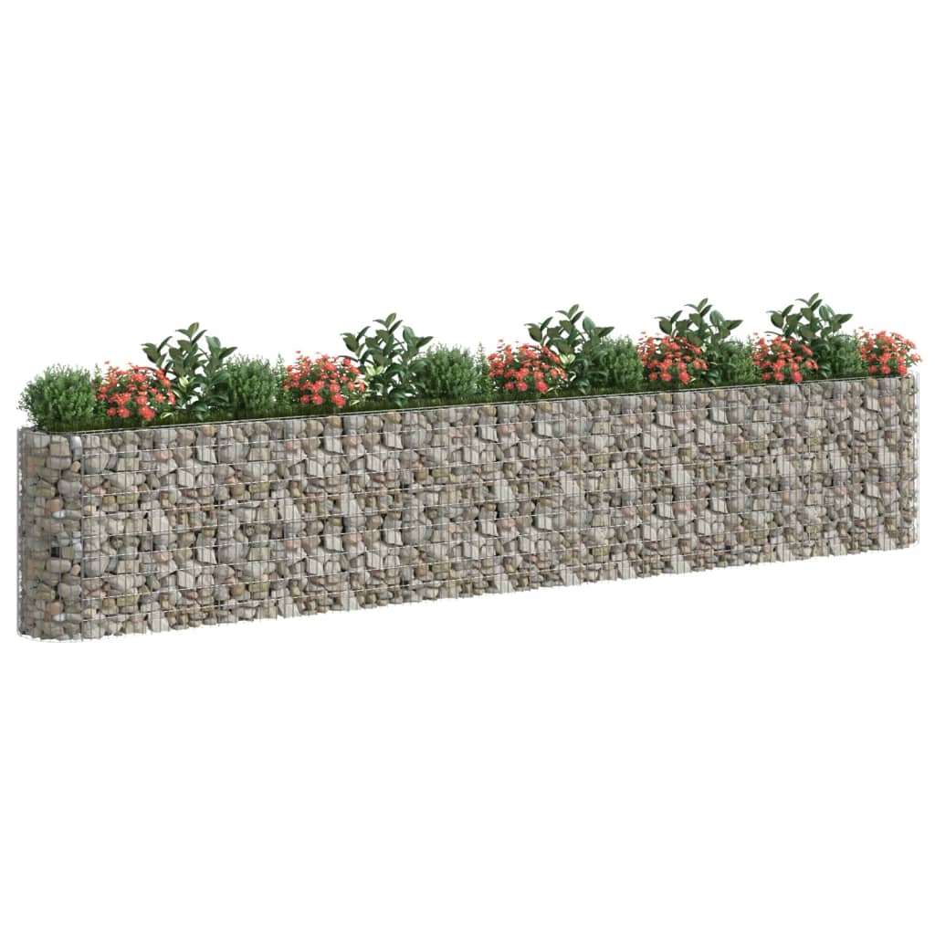 Sadzarka Vidaxl Gabion podniesiona 540x50x100 cm ocynkowane żelazo