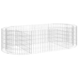 Vidaxl Gabion -Pflanzer erhöhte 200x100x50 cm verzinkte Bügeleisen