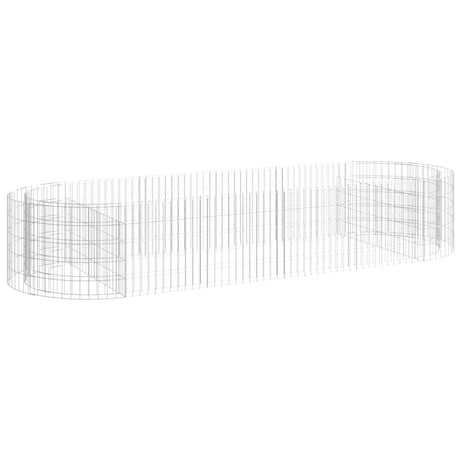 Vidaxl Gabion -Pflanzer vermehrte 300x100x50 cm verzinktes Eisen