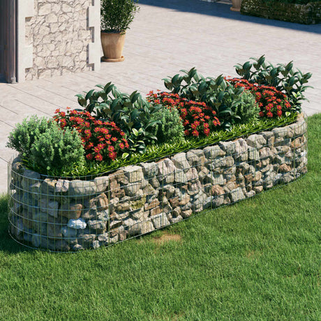 Vidaxl Gabion -Pflanzer vermehrte 300x100x50 cm verzinktes Eisen