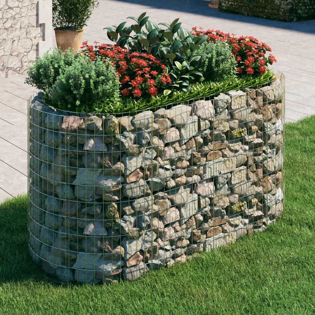 Vidaxl Gabion Planter je povečal 200x100x100 cm pocinkano železo