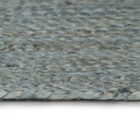 Vidaxl Teppich handgefertigt um 210 cm Jute Olivengrün