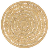 Vidaxl-Teppich handgefertigt 180 cm geflochtene Jute