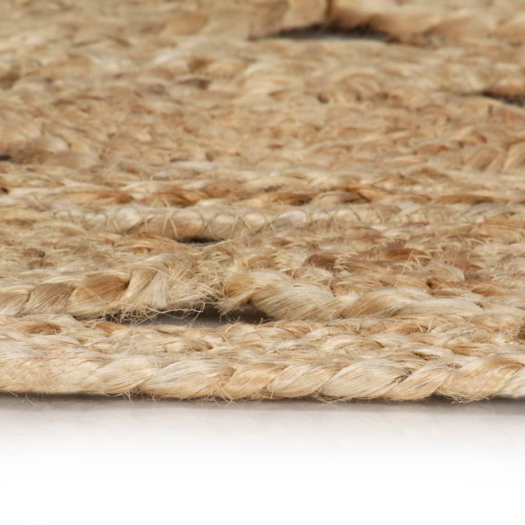 Vidaxl Teppich handgefertigt 180 cm geflochtener Jute