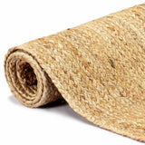 Vidaxl Teppich handgefertigt 80x250 cm Jute