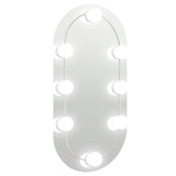 Vidaxl Spiegel mit LED -Beleuchtung 40x20 cm Glas Oval