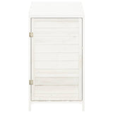 Vidaxl Garden Shed 55x52x112 cm Festkiefer weiß