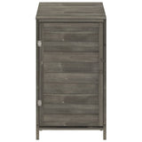 Vidaxl Garden Shed 55x52x112 cm Festkiefer -Holz -Anthrazit -gelöscht