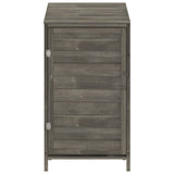 Vidaxl Garden Shed 55x52x112 cm Solid Pine -wood Anthracite -Colored