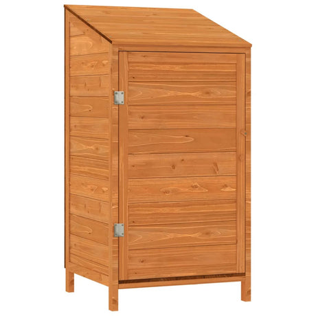Vidaxl Garden Shed 55x52x112 cm Festkiefer Braun