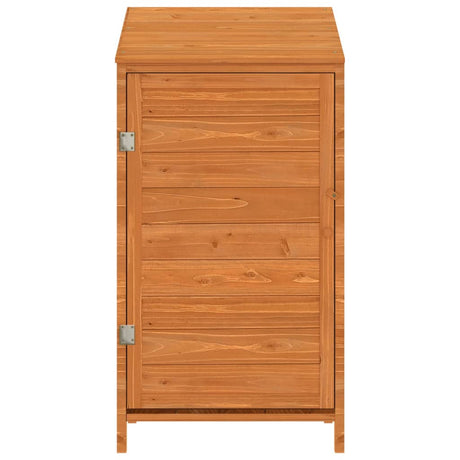 Vidaxl Garden Shed 55x52x112 cm Festkiefer Braun