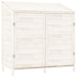 Vidaxl Garden Shed 102x52x112 cm Festkiefer weiß weiß