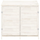 Vidaxl Garden Shed 102x52x112 cm Festkiefer weiß weiß