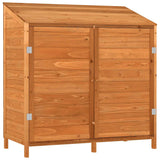 Vidaxl Garden Shed 102x52x112 cm Festkiefer Braun