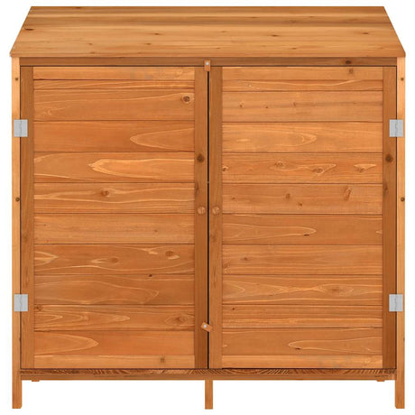 Vidaxl Garden Shed 102x52x112 cm Festkiefer Braun