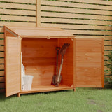 Vidaxl Garden Shed 102x52x112 cm Solid Pine Brown