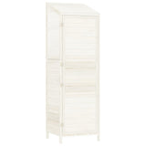 Vidaxl Garden Shed 55x52x174,5 cm Solid furuhvit