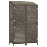Vidaxl Garden Shed 102x52x174,5 cm Festkiefer -Holz -Anthrazit -gelöscht