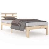 Vidaxl bedframe massief hout 75x190 cm