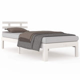 Vidaxl bedframe massief hout wit 100x200 cm