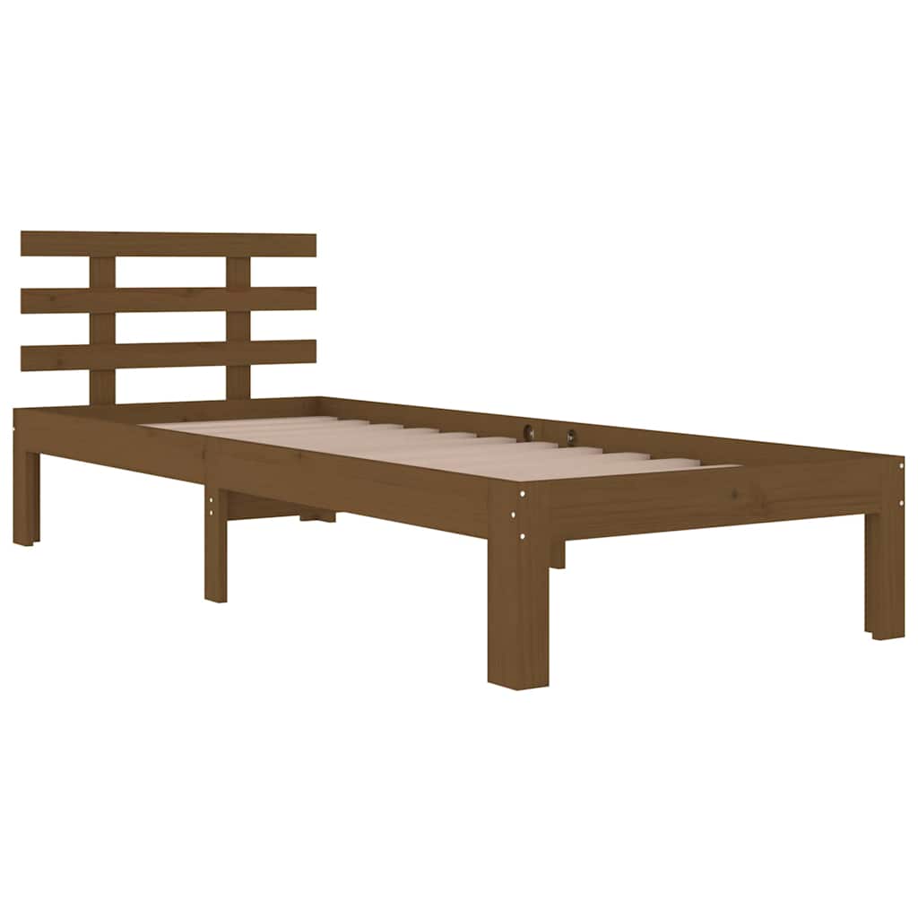 Vidaxl bedframe massief hout honingbruin 100x200 cm