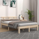 Vidaxl bedframe zonder matras massief hout 200x200 cm