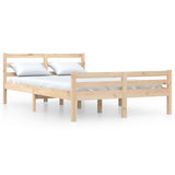 Vidaxl bedframe massief hout 135x190 cm