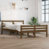 Vidaxl bedframe massief hout honingbruin 140x190 cm