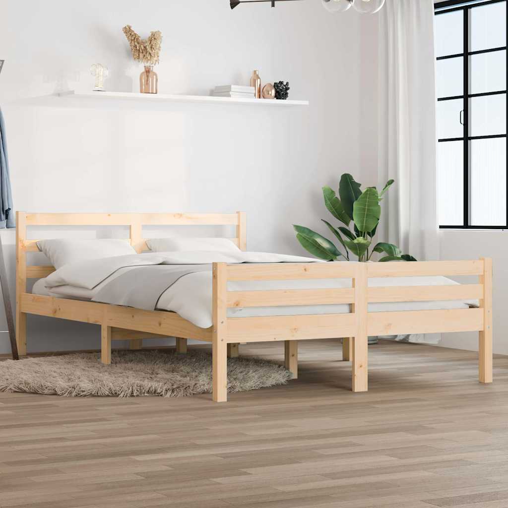 Vidaxl bedframe massief hout 150x200 cm