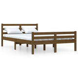 Vidaxl bedframe massief hout honingbruin 150x200 cm