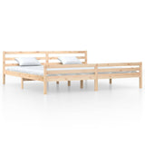 Vidaxl bedframe zonder matras massief hout 200x200 cm